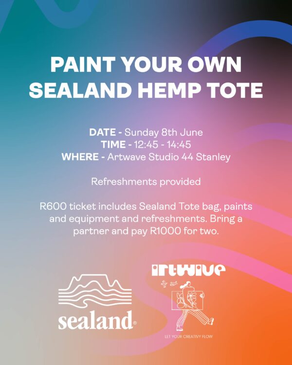 Sealand x Artwave | Tote bag painting JHB - Image 2